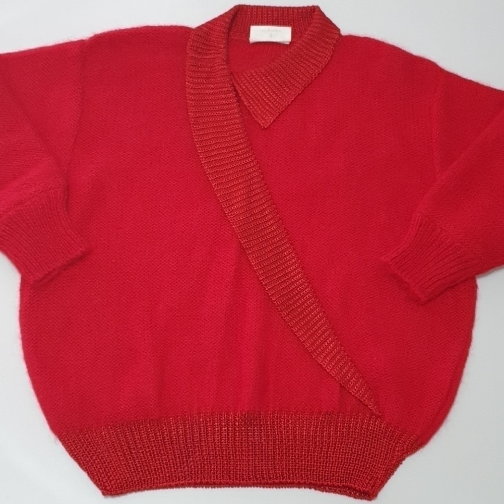 Nina Ricci Week End Ribbed Knitted Rose Sweater - Picture 4 of 11